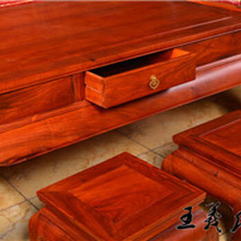 古典红木家具交趾黄檀沙发精心镂雕,缅甸花梨沙发