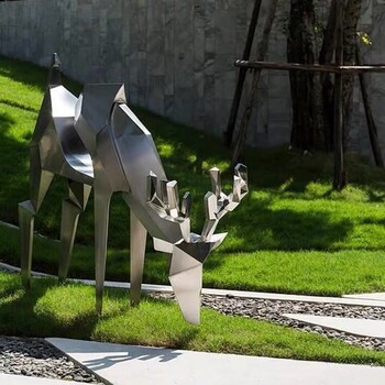 安徽玻璃钢雕塑合肥厂家玻璃鹿动物雕塑批发厂家