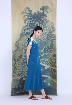 言茶春夏現(xiàn)貨，棉麻文藝休閑風(fēng)格女裝，品牌女裝庫(kù)存折扣批發(fā)