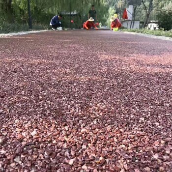 陕西省透水混凝土地坪艺术地坪彩色沥青包工包料包质量