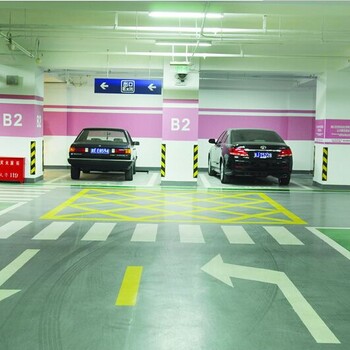 重庆停车位划线怎么画厂区通道划线道路划线地坪漆