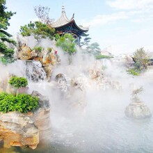 貴州農(nóng)家樂噴霧造景降溫、售樓部噴霧造景噴霧降溫重慶水霧科技圖片