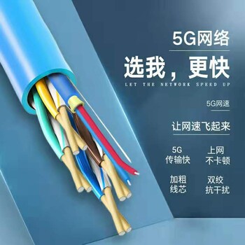 远传光速5G综合网线带光纤网络线一体线8芯双绞线加光纤综合线