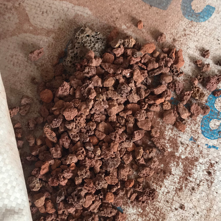 津南水族濾料火山石紅色火山石顆粒價格