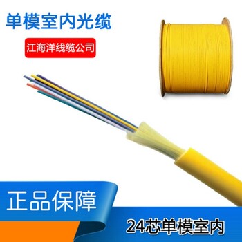 室内光缆GJFJV-48B1室内配线光缆48芯单模光纤光缆束状光缆厂家