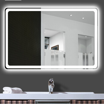 定制浴室防雾镜智能LED浴室镜无框浴室镜