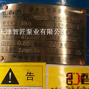 QJ井用电泵参数说明--天津智匠泵业