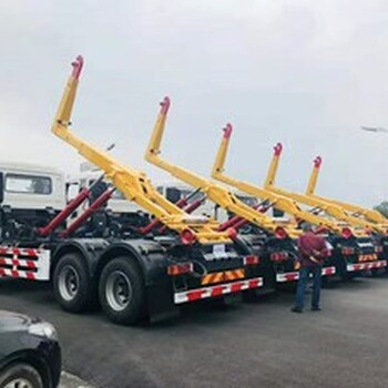 湖北新中绿汽车公司专产25吨勾臂式垃圾车