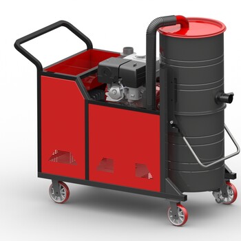 河南吸塵器-汽油引擎-13HP-120升布袋吸塵器