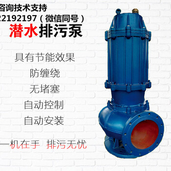15kw污水潜水泵产品概述潜水排污泵