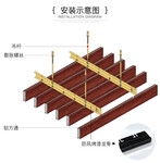 铝方通吊顶报价铝扣板天花价格铝格栅尺寸
