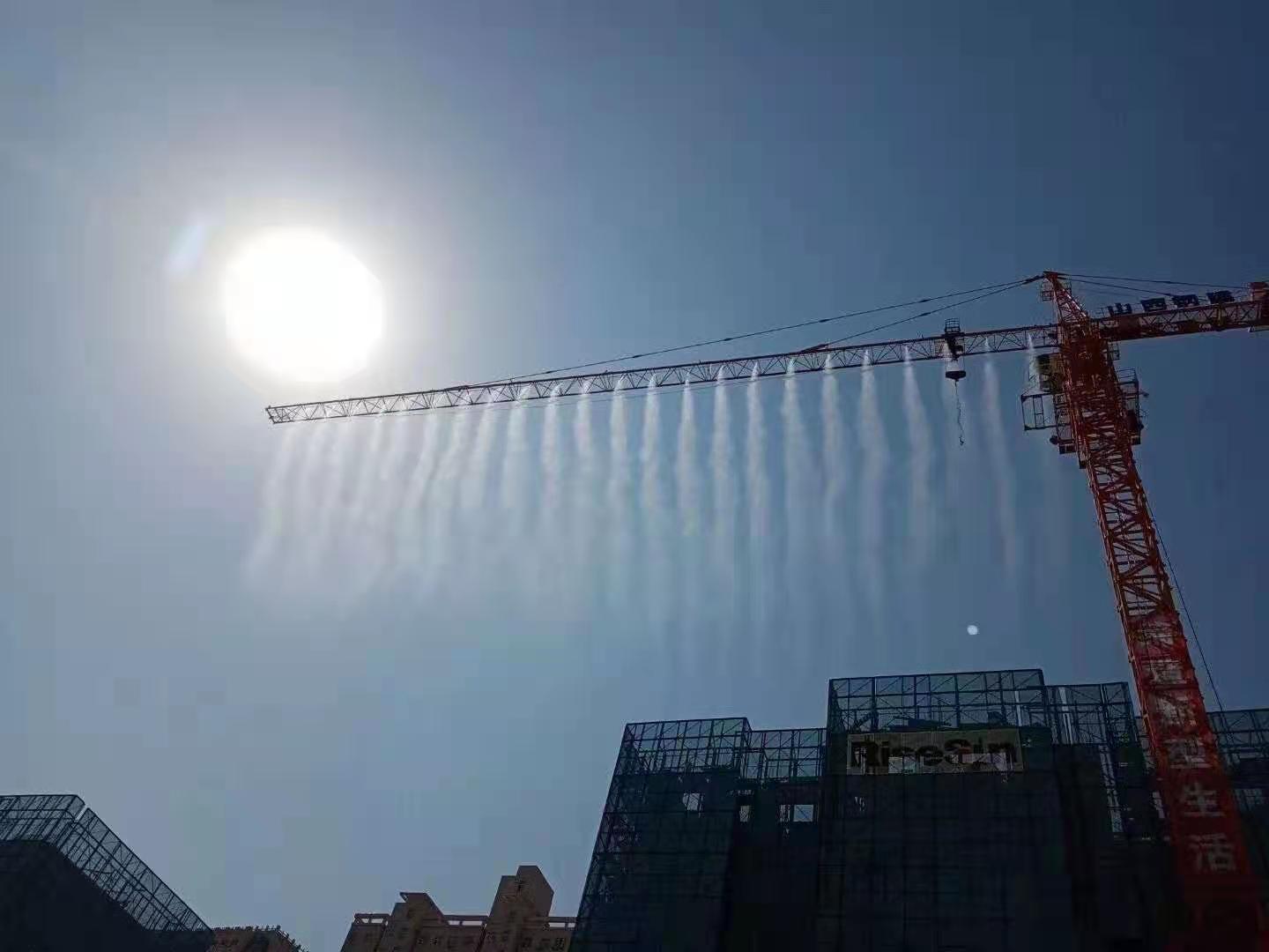 亳州-100米塔机喷淋-建筑工地塔吊喷淋系统安装