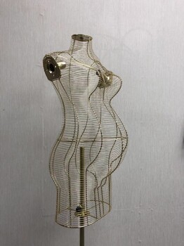 编织模特金色款厂家制作铁线模特