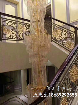 广元新欧式铜制楼梯栏杆图片大全
