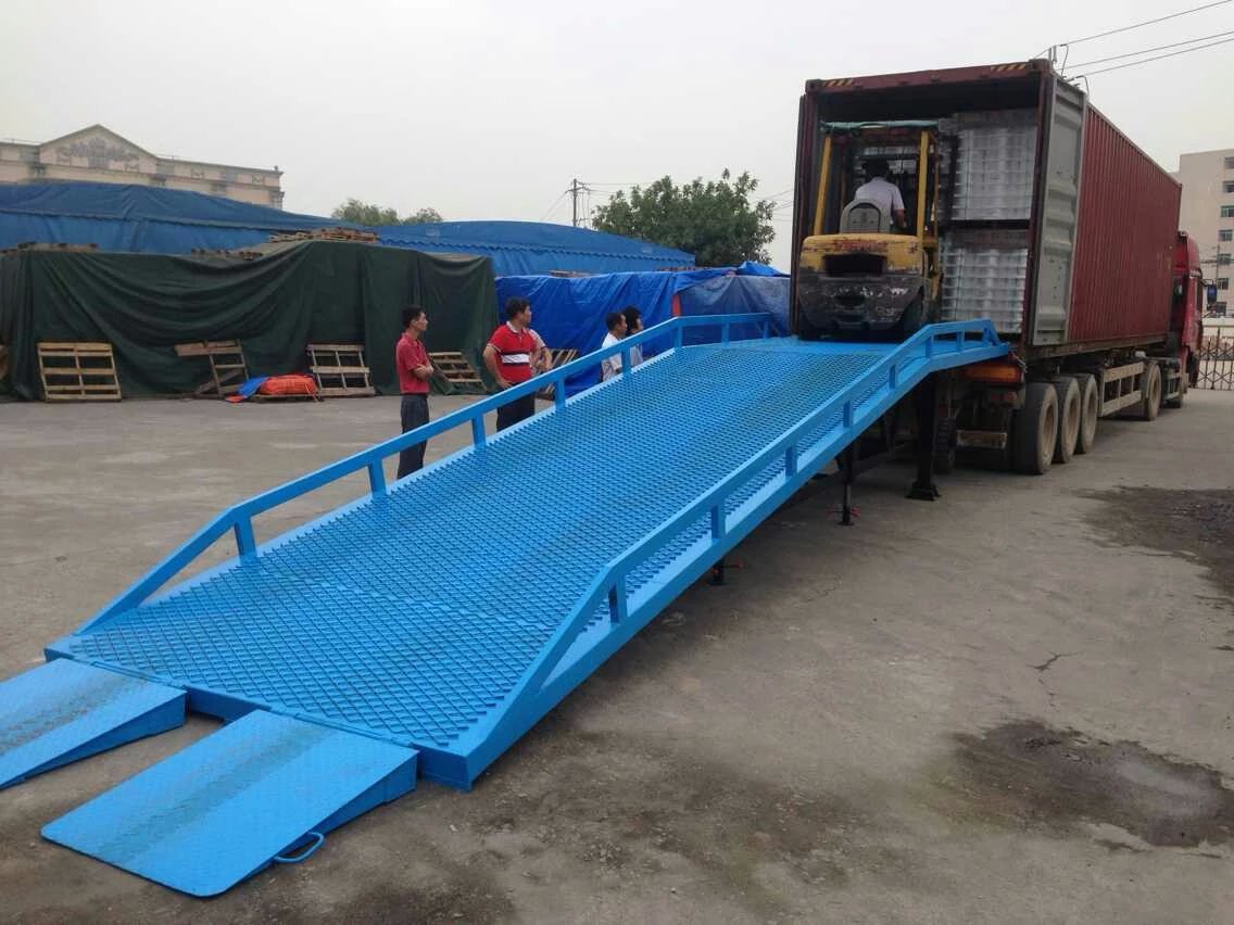 15吨登车桥仓库装卸车平台品质优良,装卸货平台