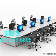 监控台 操作台带铝型材可挂显示器监控操作台指挥中心公共安全图片