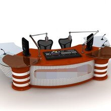 简易播音桌播音桌主播台厂家图片