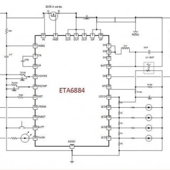 钰泰ETA6884，高达3A的充电电流，2.4A的升压放电输出能力