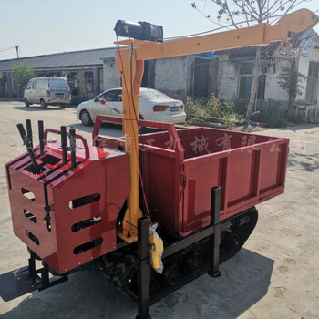 1吨小型履带运输车橡胶履带运输车履带运输机自卸式履带运输车