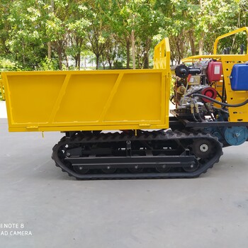 履帶運輸自卸車小型履帶運輸車爬山虎小吊機