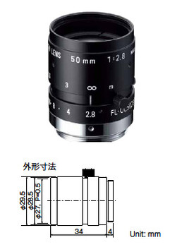 FL-CC3516-2M理光200萬像素2/3英寸固定焦距鏡頭