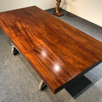 非洲奥坎多少钱一吨办公室茶桌摆放效果图新中式实木书桌原装现货