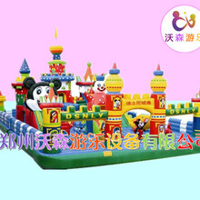 山西晋城广场充气城堡充气大滑梯,儿童游乐设备挣钱吗图片