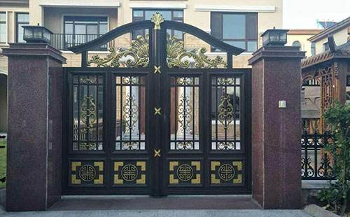 天津和平欧式别墅大门铝合金护栏价格图片