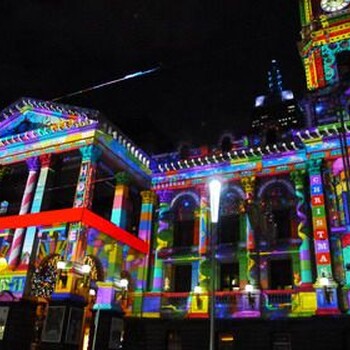 3D投影秀的類型：建筑投影秀、實(shí)景投影秀