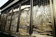 吉林酒店加厚鋁板立體浮雕紅梅鍍銅壁畫定制