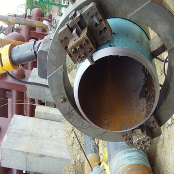 不锈钢管道切割坡口机外夹式电动切管坡口机燃气管道坡口机