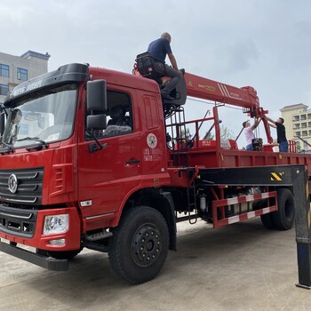 8噸隨車吊直臂6米貨箱帶自卸