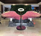 北京翅膀发光会发光的天使翅膀天使之翼夜晚暖场道具活动道具