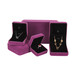 紫色绒布首饰盒生产厂家