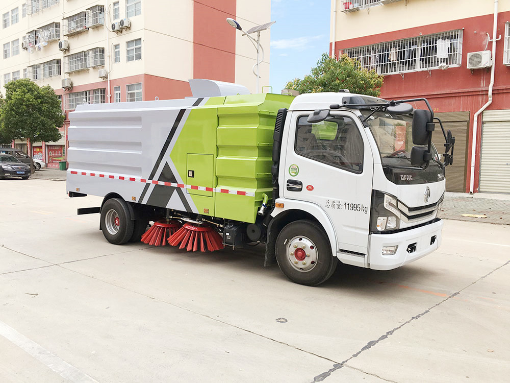 东风国六高压洗路车扫地吸尘车垃圾清扫车