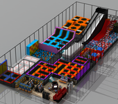 室内淘气堡儿童乐园大型蹦床魔鬼滑梯幼教玩具设备定制设计