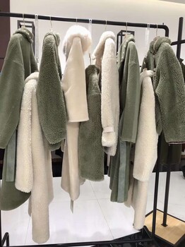 品牌折扣一手貨品現(xiàn)貨2019當(dāng)季新款顆粒絨大衣