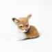 仿真動物狐貍模型擺件毛絨動物玩具卡通寵物狐貍禮物