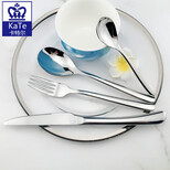 YAYODA騎士系列刀叉勺子品質西餐具304不銹鋼厚重方柄公司禮品圖片1