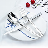 YAYODA騎士系列刀叉勺子品質西餐具304不銹鋼厚重方柄公司禮品圖片3