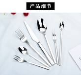 YAYODA騎士系列刀叉勺子品質西餐具304不銹鋼厚重方柄公司禮品圖片5