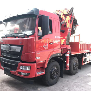 東風(fēng)暢行D7L后八340馬力隨車吊重載版上裝杜德25噸折臂吊機(jī)