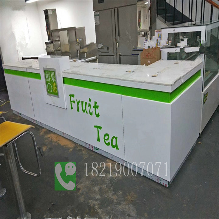 烧仙草奶茶店吧台绥化绥棱奶茶店装修