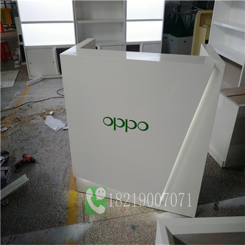 云南大理OPPO手机体验台实木夹板制作