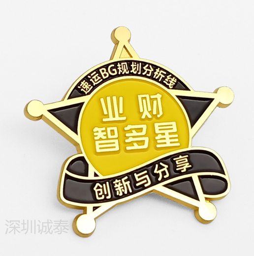 上海耐磨金属徽章定制来图定制,公司徽章