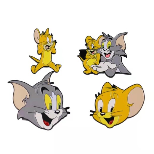 貓和老鼠聯名徽章金屬胸章深圳徽章工廠