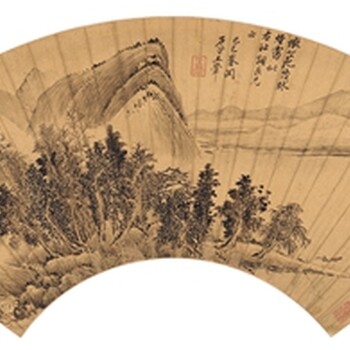 2019年7月西冷拍賣王翚扇面價值