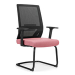 佛山办公椅厂家直销Z-D303网布会议椅弓形椅网椅子