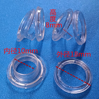 供应鞋盒箱包透明白色黑色PC塑料鸡眼鸡眼扣