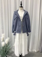 水貂毛外套广州货源哪里找专业女装货源折扣走份批发渠道走俏实卖货品图片